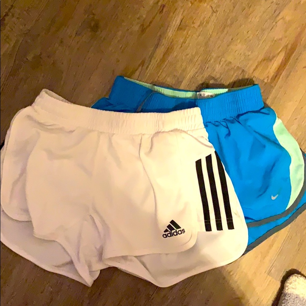 Nike & Adidas running athletic shorts